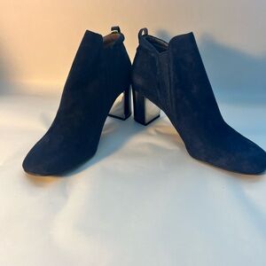 Donald J. Pliner Navy Ankle Booties